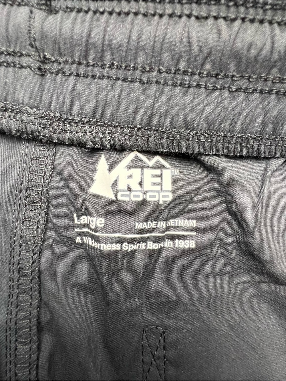 REI Trail Made Pant Women's Large Black Outdoor Hiking Tapered Trailmade Pull On - Picture 9 of 9